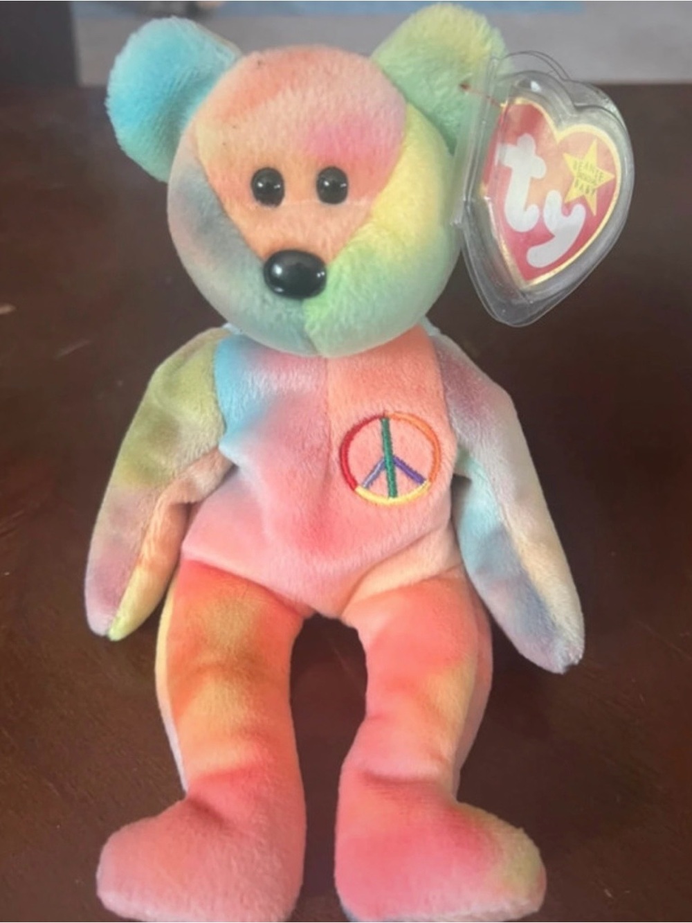 Ty Beanie Baby - Peace the Bear (1996)